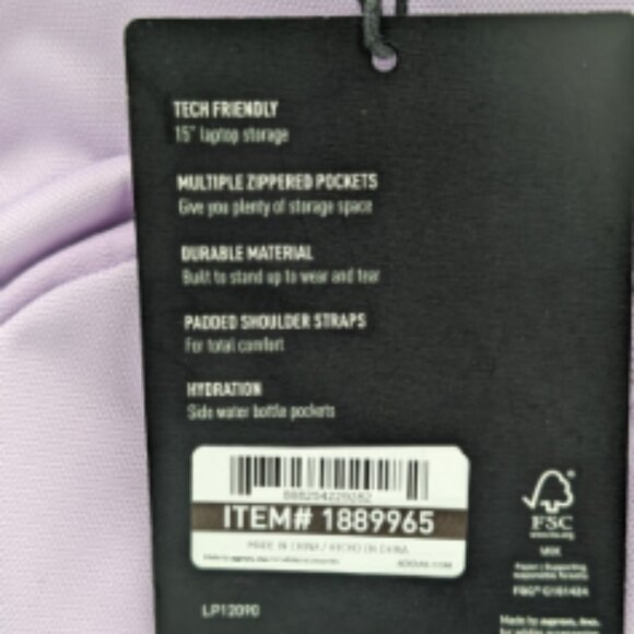 Adiddas Midway  Powder Plum Purple Backpack - Picture 5 of 5